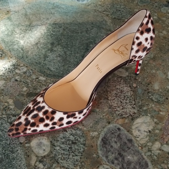 NWT Christian Louboutin Dyed Calf Fur Pumps - Picture 4 of 8